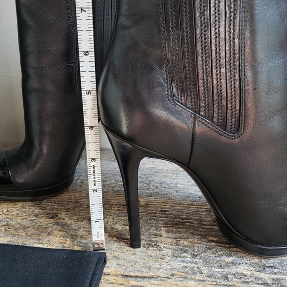 Brian Atwood Black Fragola Ankle Boots - Picture 5 of 12